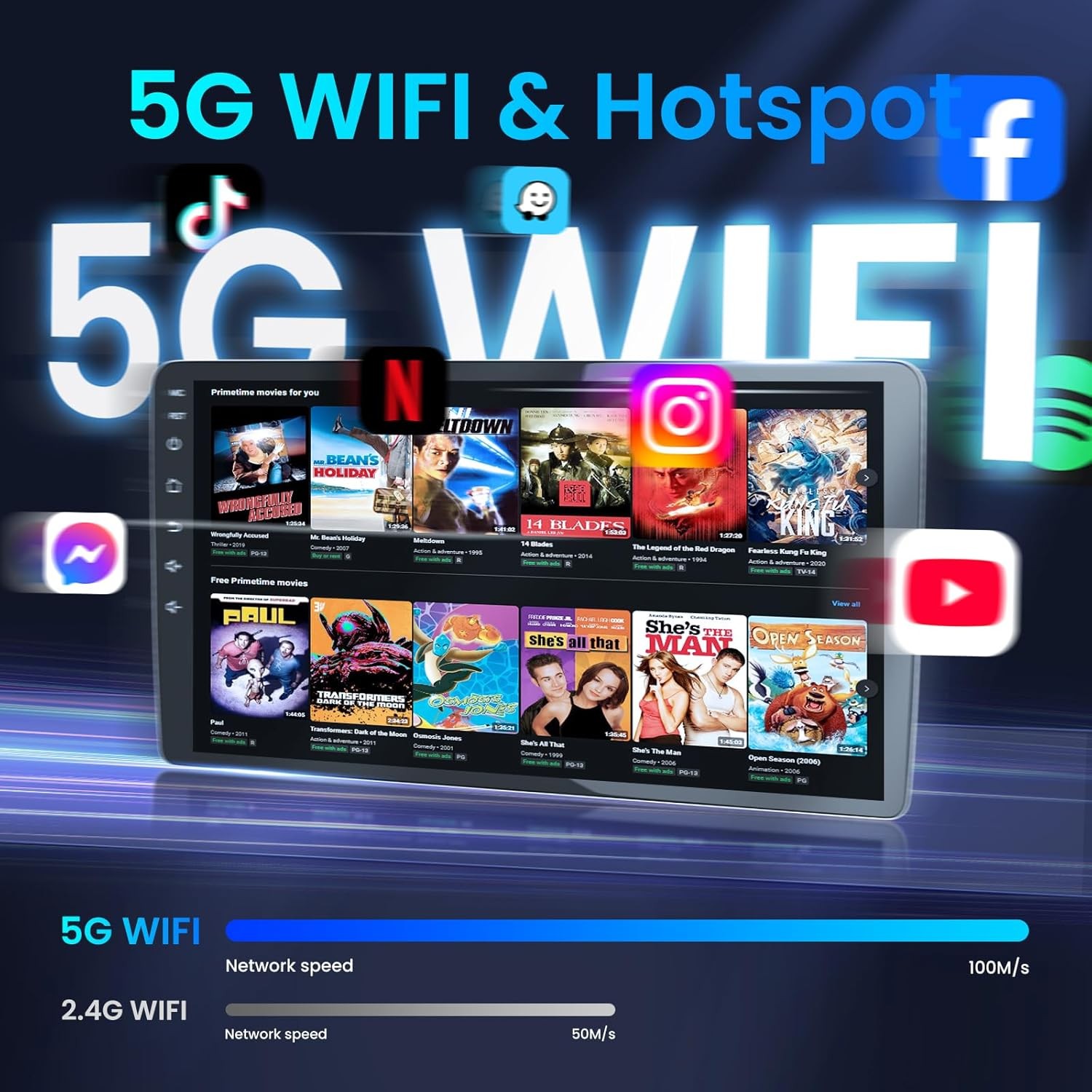 Carplay Car Stereo Radio For 2014 2015 2016 2017 2018 Chevy Silverado GMC Sierra