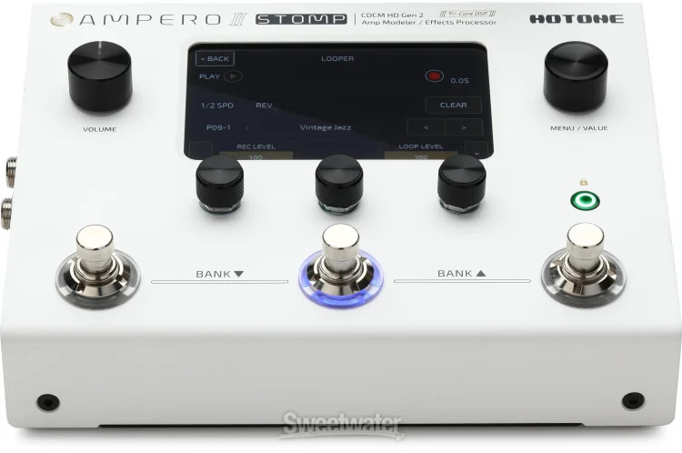 Hotone Ampero II Stomp Amp Modeler and Effects Processor Pedal