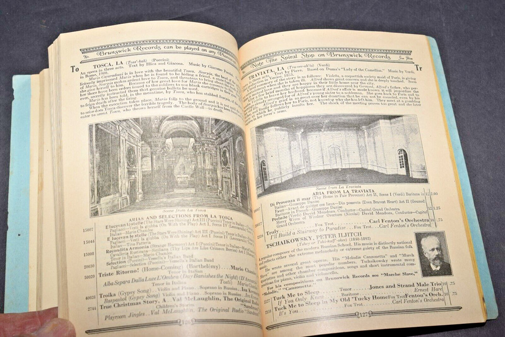 "Original" 1925 Brunswick Record Booklet and Catalog