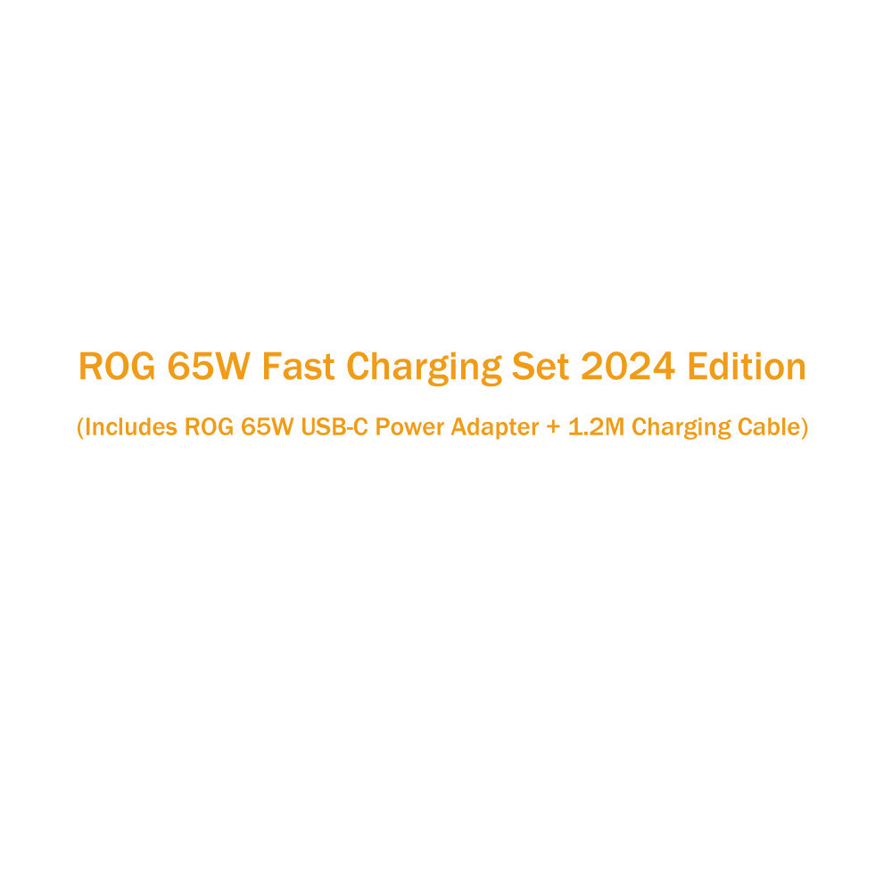 【2024Version】Original ASUS Official ROG 65W Adapter & 1.2M Type-C Cable【AC65-01】