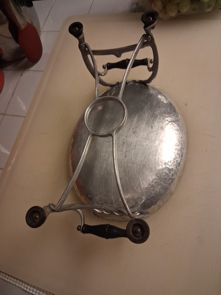 Vintage Chafing Dish, Serving Dish Oval Silver Plated