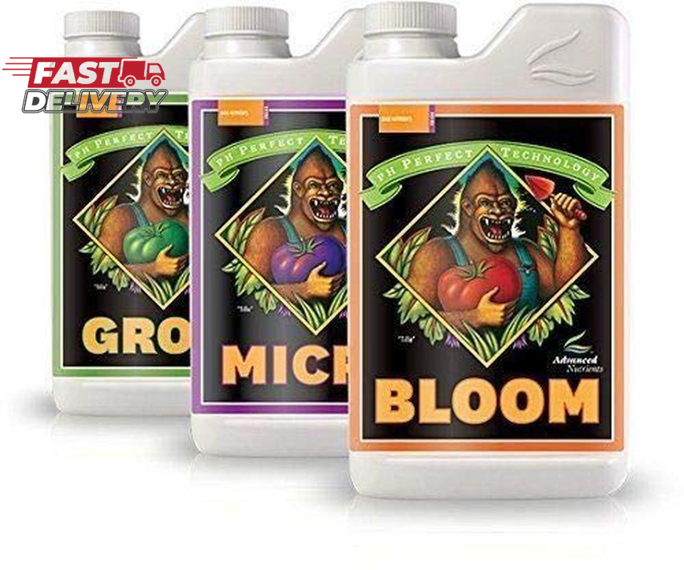 Advanced Nutrients Grow Micro Bloom Ph Perfect Bundle Set Combo Base Nutrient 1L