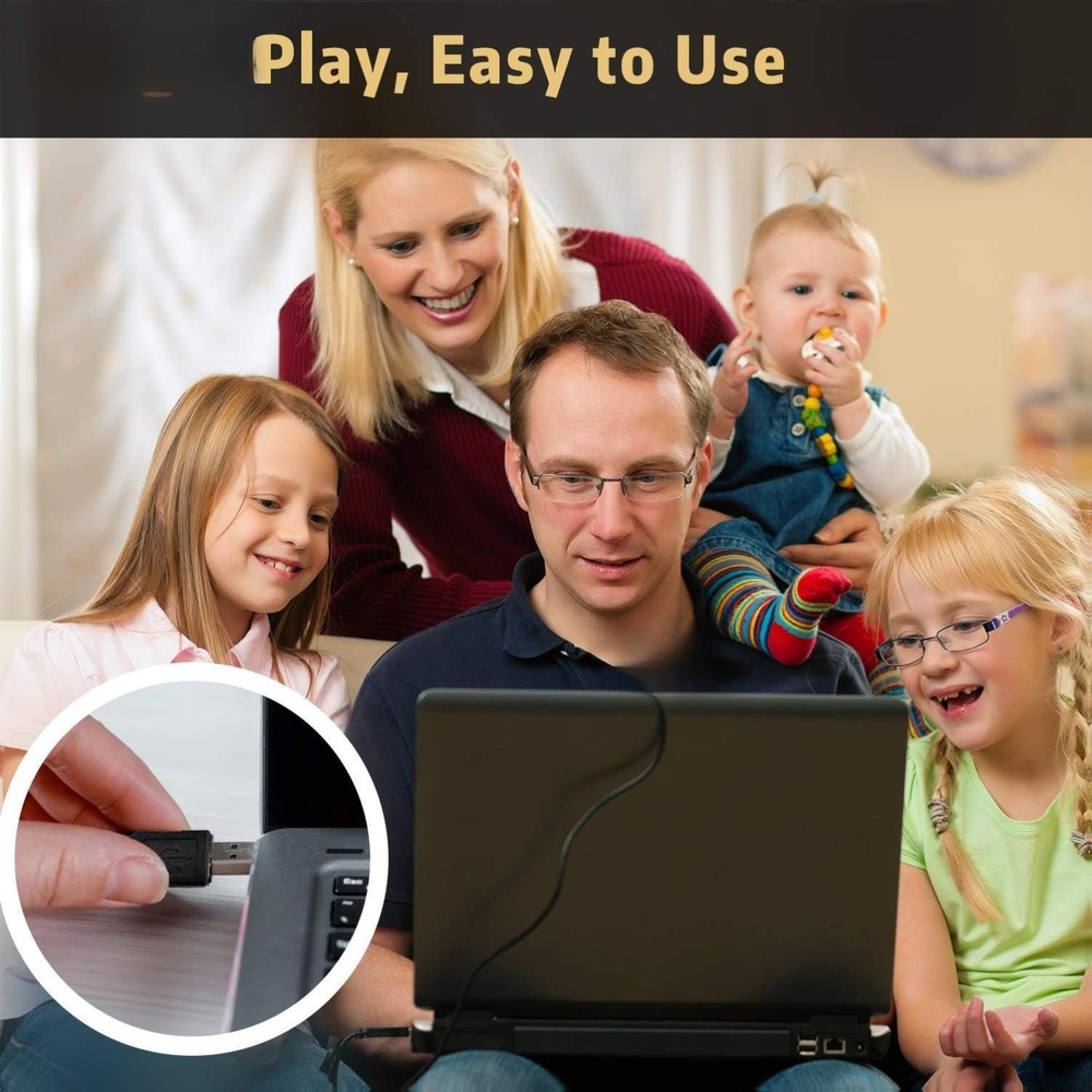 Septekon 1080P HD Webcam with Microphone, Streaming Computer Web Camera for