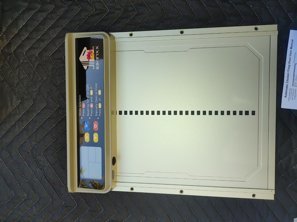 Automatic Chicken Coop Door Solar Powered, LCD Display Chicken Door with Timer