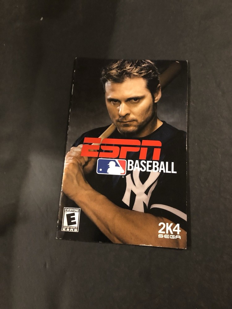 ESPN baseball 2004 ps2 Manual only