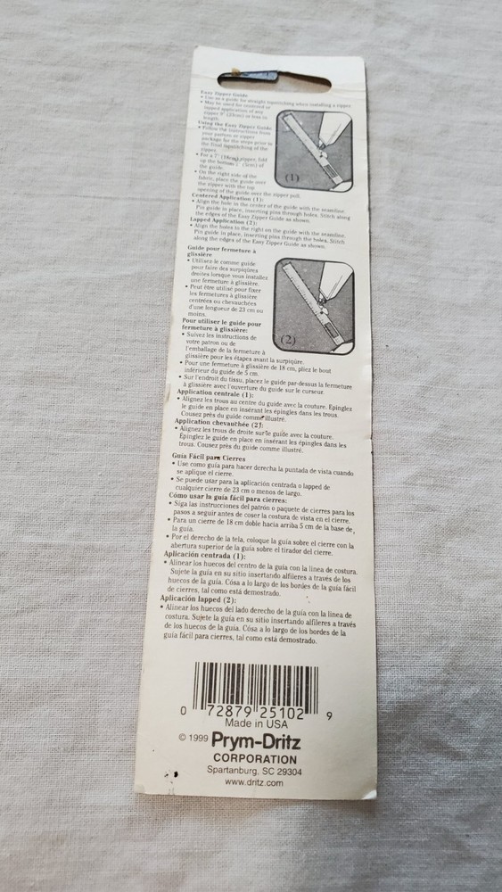 Dritz Easy Zipper Guide