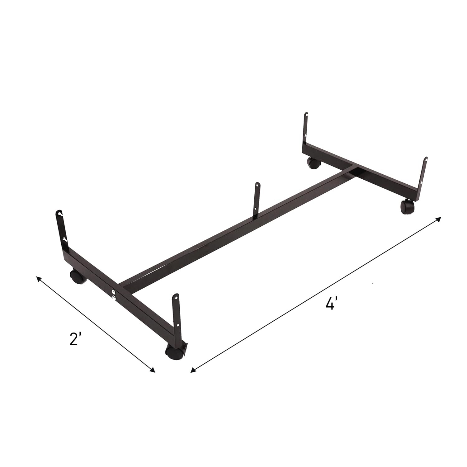 Black Grid Gondola Base Casters Use w Existing 3” on Center Wire Grid Panels