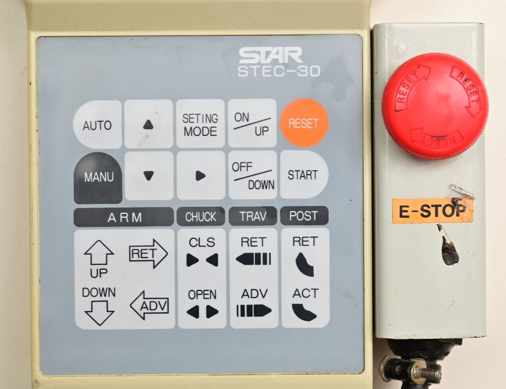 Star Seiki STEC-30 Robotic Teaching Pendant with E-STOP Switch Untested