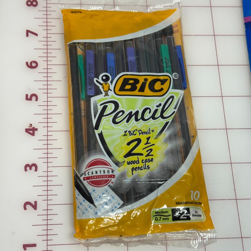 Bic Mechanical Pencil Medium 0.7 Mm # 2 Assorted Colors