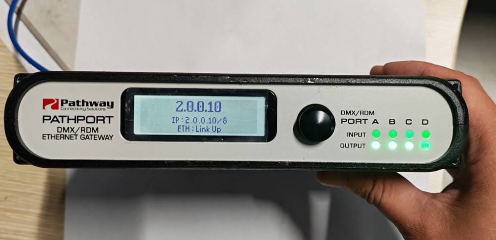 Pathway Connectivity PATHPORT DMX/RDM Ethernet Gateway 4 Port Test OK