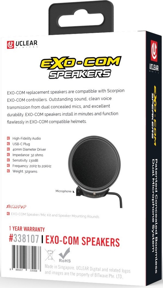UCLEAR EXO-COM Replacement Speaker and Mic Kit 338107