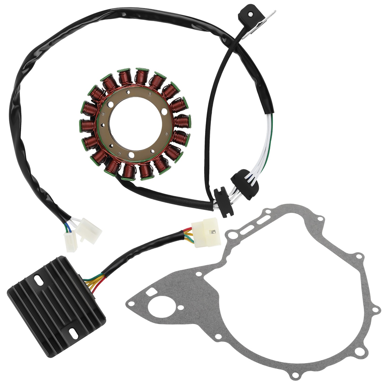 Stator & Gasket for Yamaha XVS650 V-Star 650 Custom Silverado Classic 2004-2010