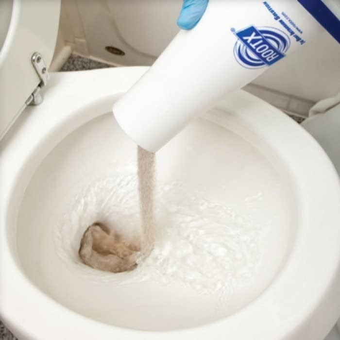 ROOTX - 2LB. JAR with Funnel/APPLICATOR Foaming Root Control for Sewer White