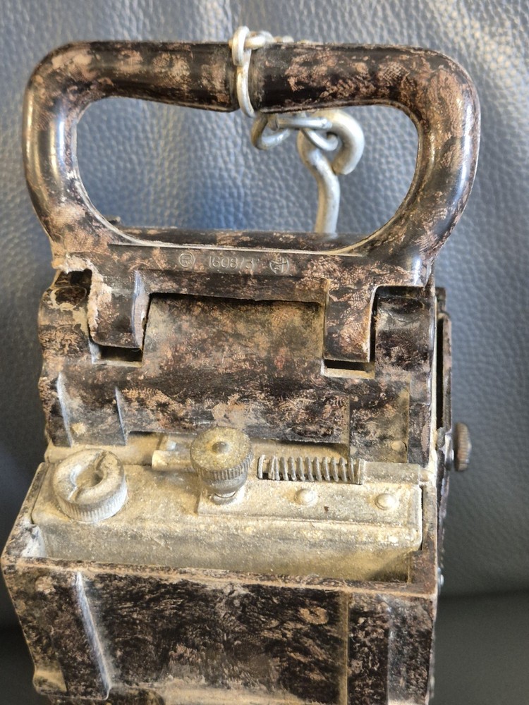 WW2 German Bakelite Lantern, good condition, with handle hook, stamps around