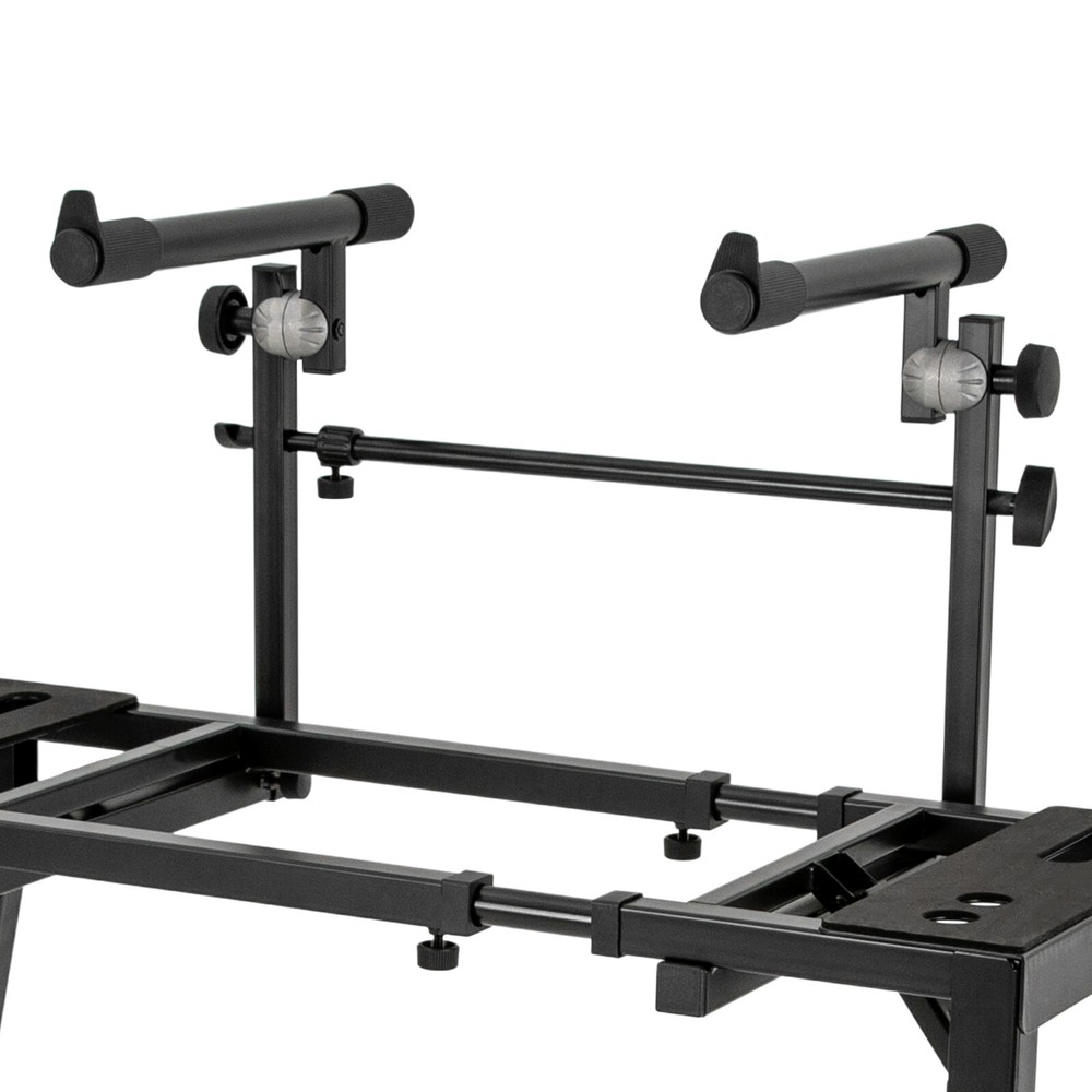 2-Tier Adjustable Keyboard Stand for DJ Workstation & Studio Use