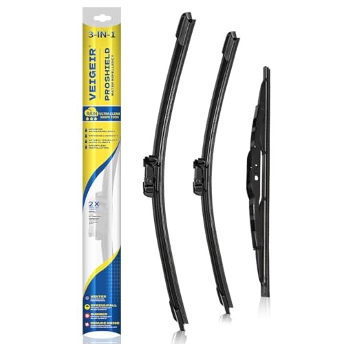 3 Pack Windshield Wiper Blades Compatible with 2015-2022 Chevy Chevrolet Trax