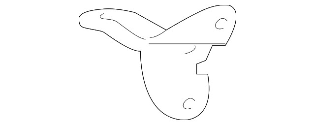 Genuine Nissan Folding Seat Lock Striker 88642-6MA0A