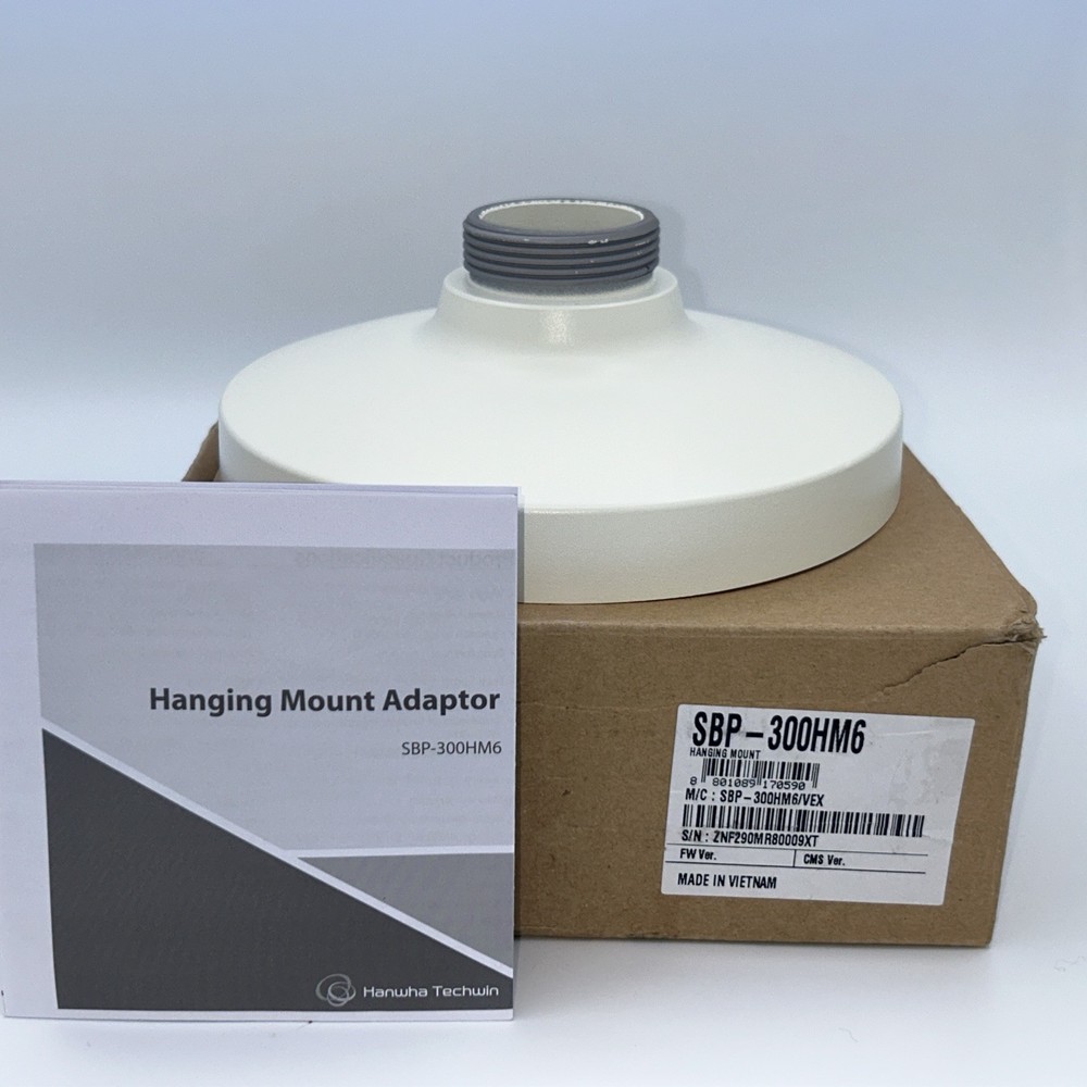 NEW HANWHA TECHWIN SBP-300HM6 HANGING MOUNT ADAPTER