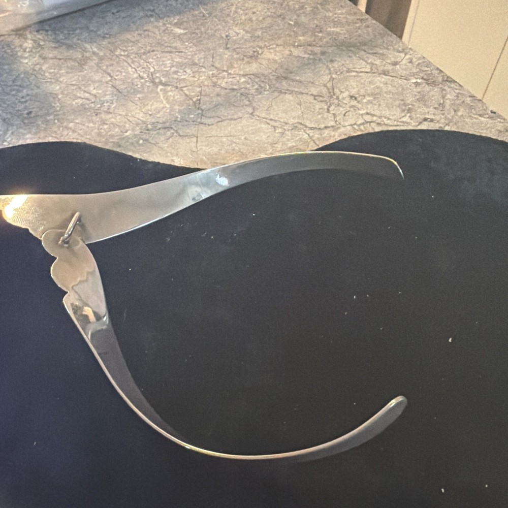 Modern Open Neck Ring in Sterling Silver