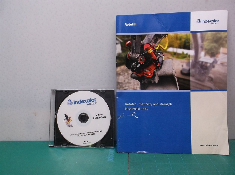 indextor rototilt booklet & dvd volvo ds1