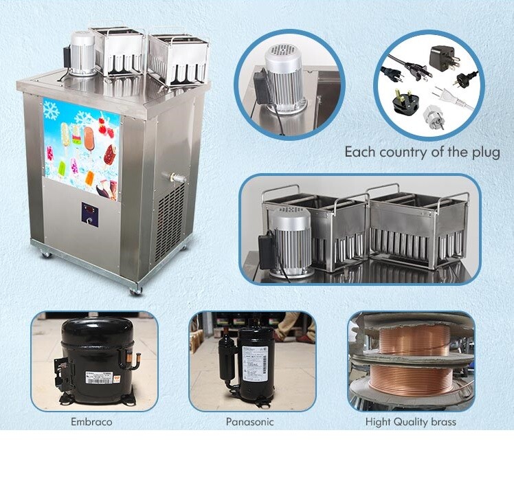 Kolice Commercial Two Molds Popsicle Machine,Ice Pops Machine,Ice Bars Machine