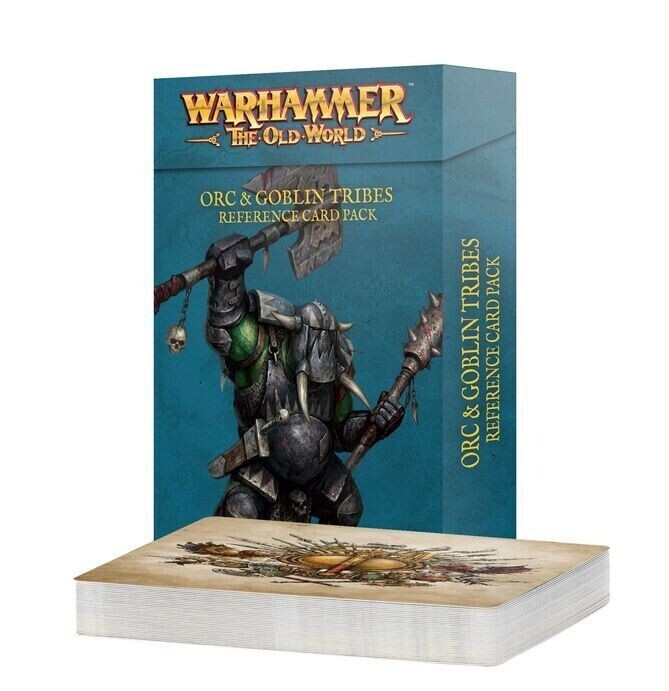 Games Workshop Warhammer The Old World Orcs & Goblins Tribes Reference Card Pack