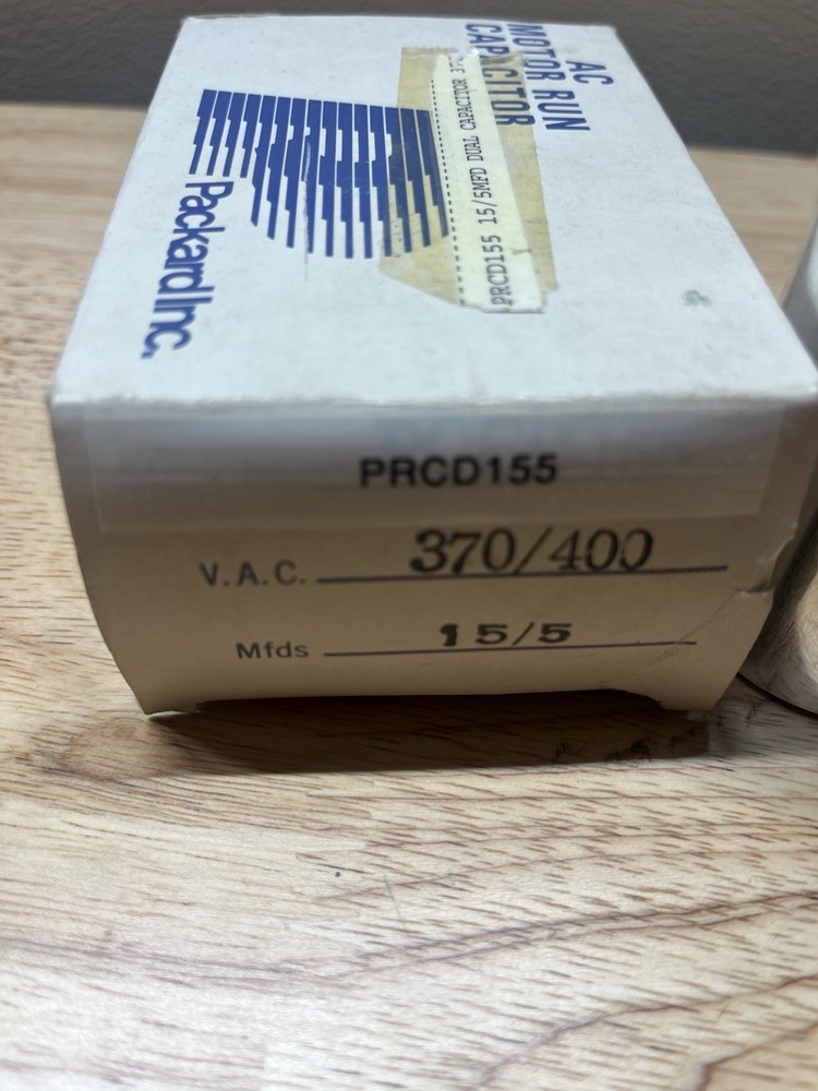 Packard PRCD155 Oval Run Capacitor 370V/400V