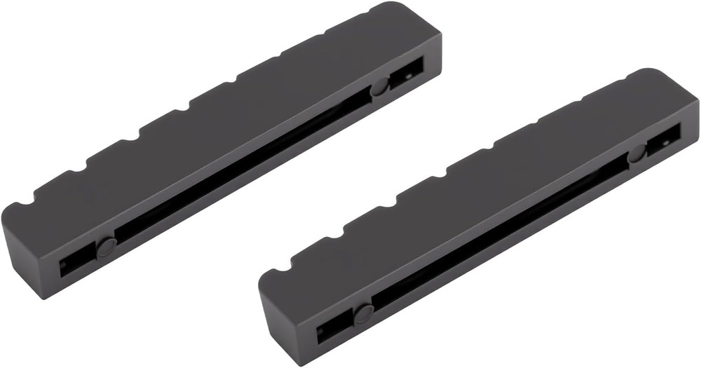 2pcs 8 String Guitar Slotted Nut in Black