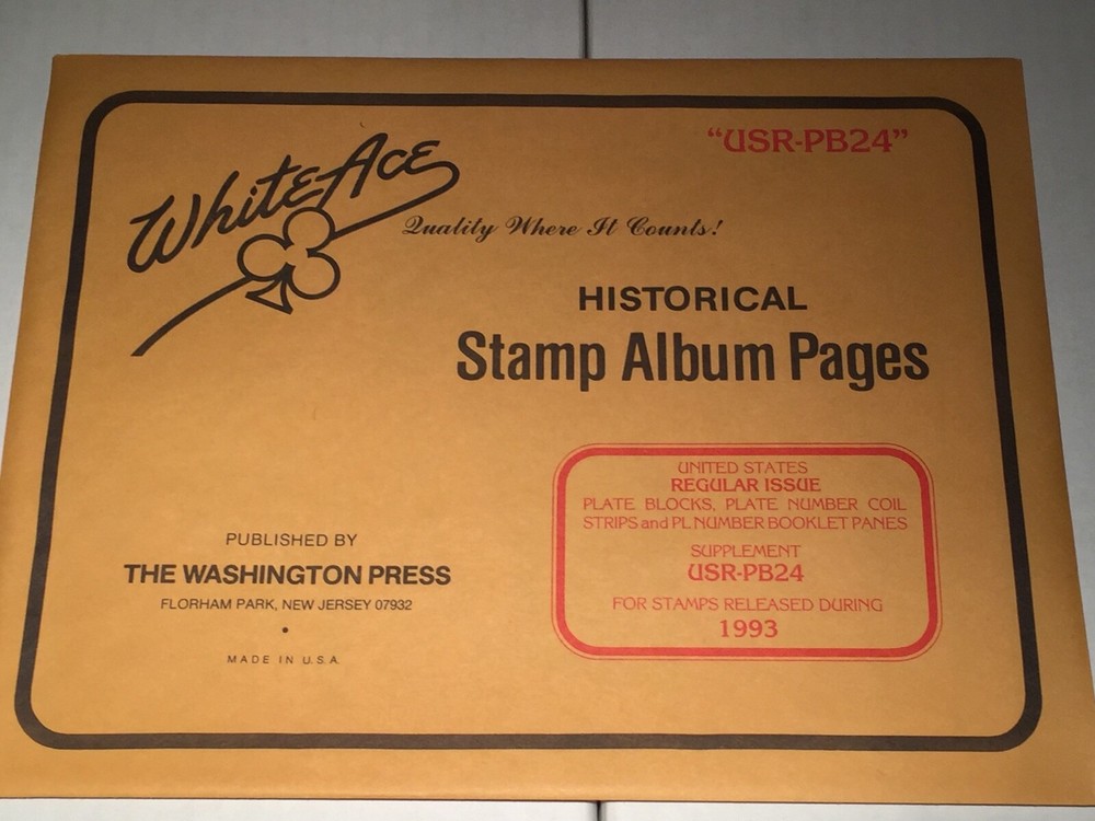 New Package White Ace Pages Regular Issues 1993 PB,Coils,etc Supplement USR-PB24