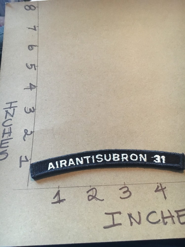 US NAVY SHOULDER STRIP TAB rocker Patch Airantisubron 31