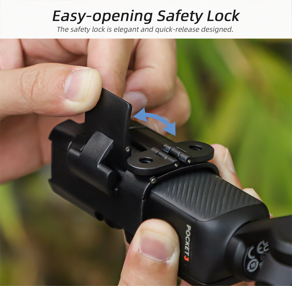 Foldable Expansion Dual Hooks Adapter Protective Case Brackets for DJI Pocket 3