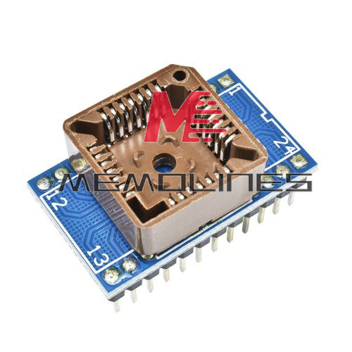 PLCC28 to DIP24 Programmer Adapter Socket IC Test Socket Universal Converter DIY