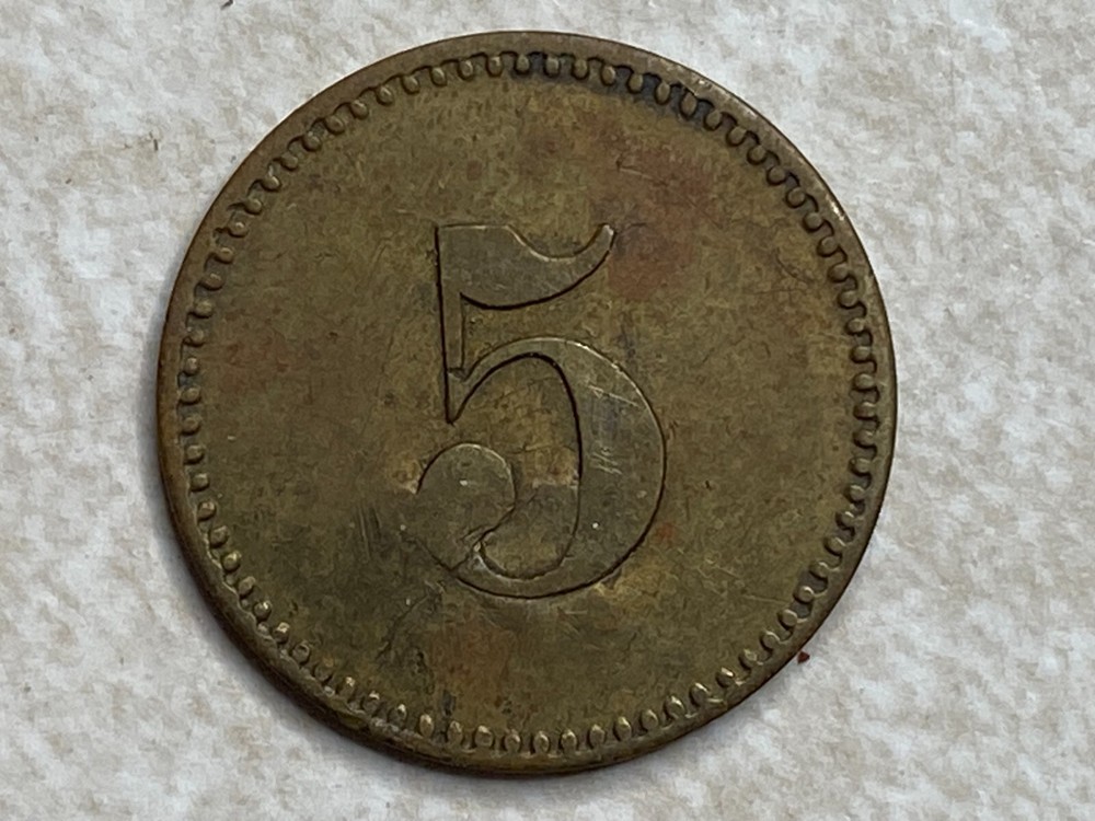 5 Werth Marke Germany token T2513