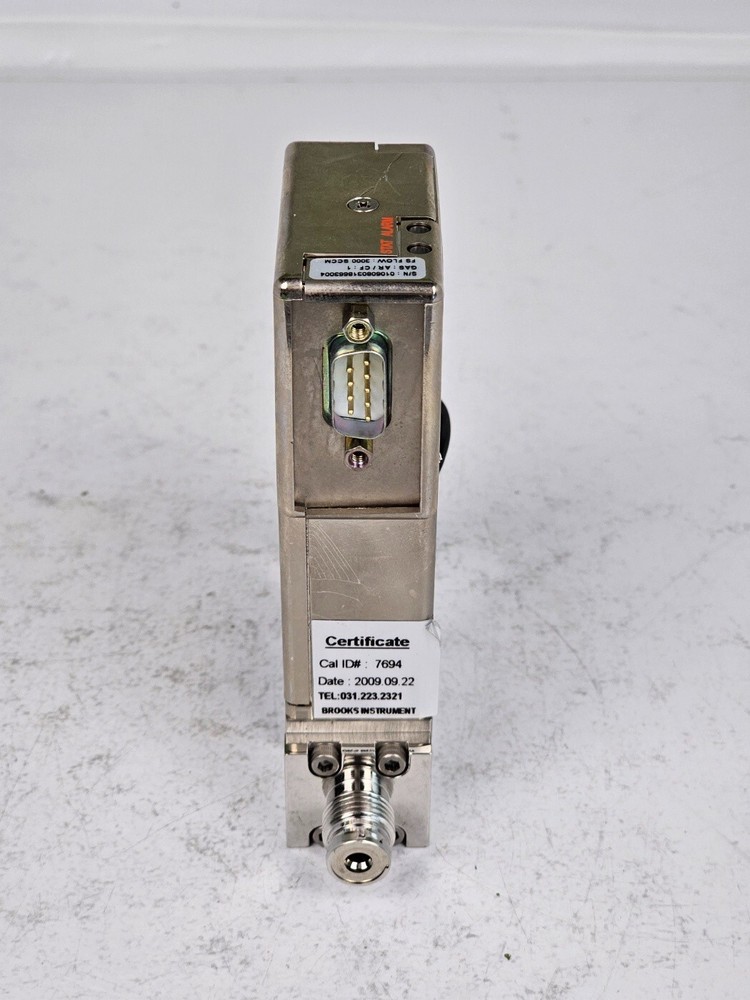Brooks Instrument mass flow controller MFC SLA7950S AR 1 3000 SCCM