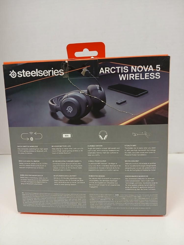 SteelSeries Arctis Nova 5 Wireless Gaming Headset, Black (#1)