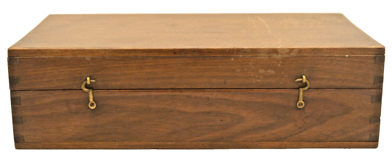 ANTIQUE EDWARD DRAPER PHILADELPHIA BRASS SURVEYORS COMPASS IN MAHOGANY WOOD CASE