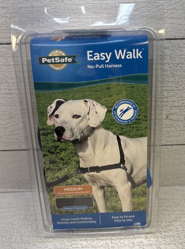 PetSafe Easy Walk  No Pull Dog Harness Charcoal/Black Size Medium
