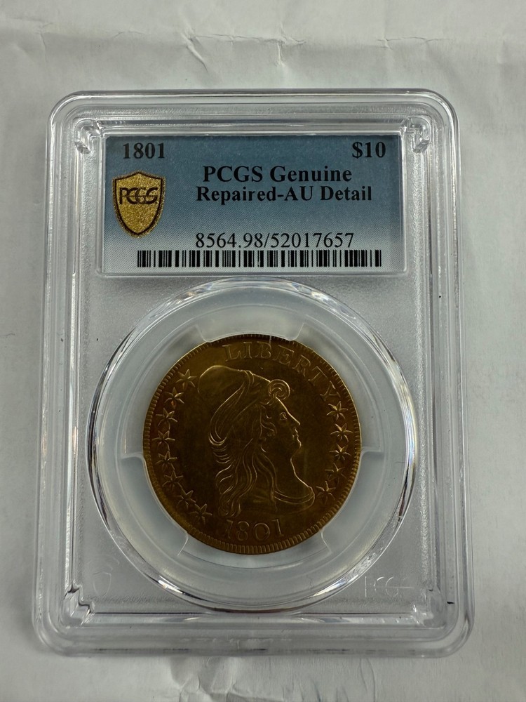 1801 $10 Gold Draped Bust PCGS AU