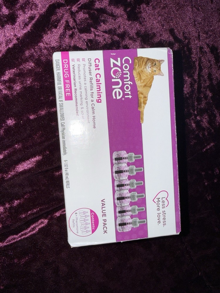 COMFORT ZONE 6 Pack MultiCat Diffuser Refills; Cat Calming Pheromones