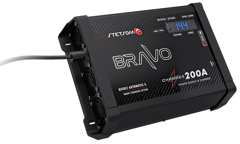 Stetsom BRAVO Charger 200A automatic BI-VOLT & smart charging system