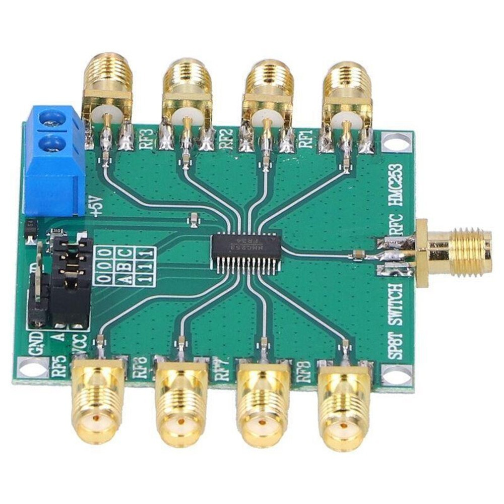 RF Single Pole Eight Throw Switch Module DC 3GHZ Power Supply Voltage 3V 5V