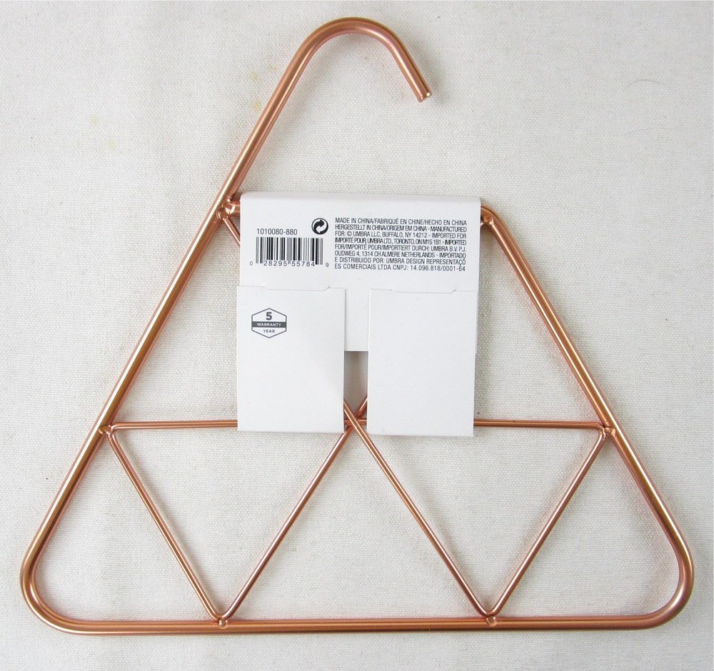 NWT Umbra Hanging Pendant Accessory Organizer, Metal, Triangular Shape