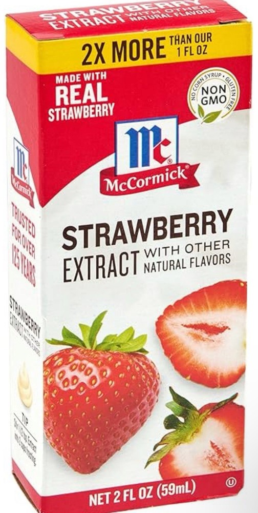 McCormick Strawberry Extract 2 oz Baking Flavor