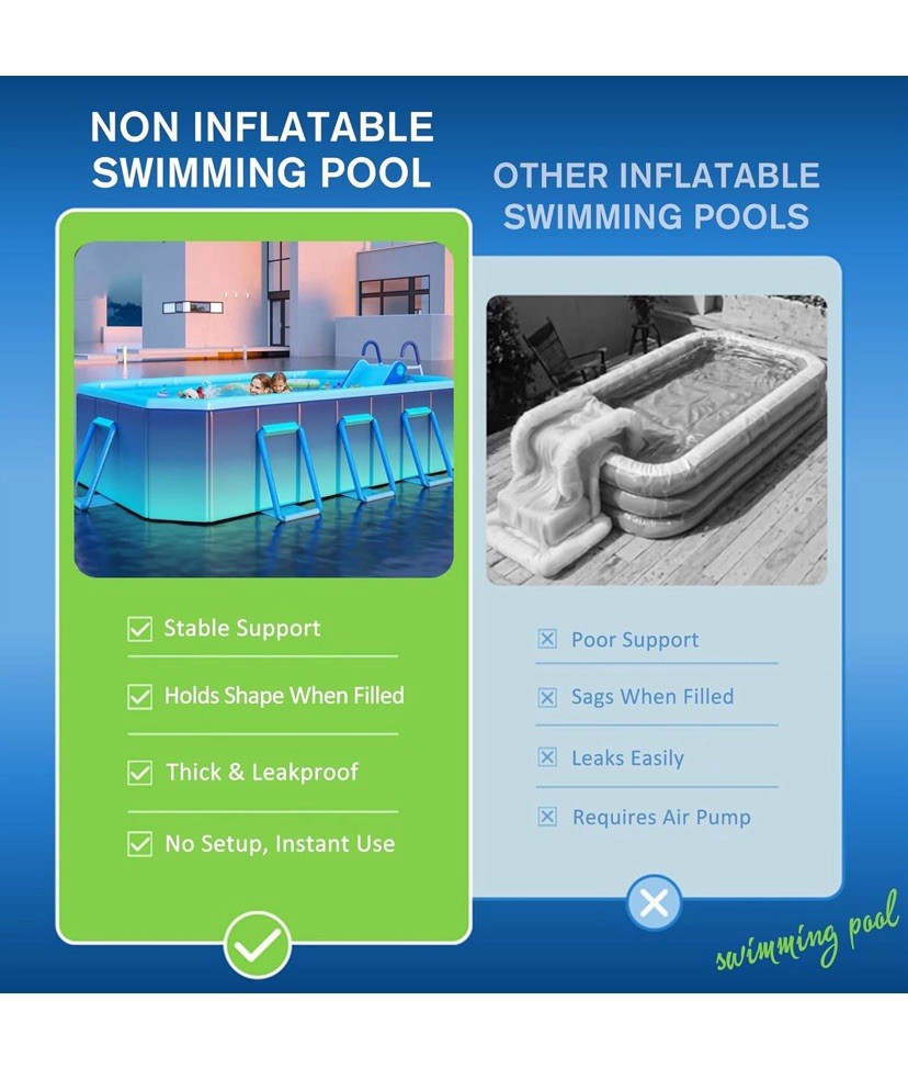 SUPIRAW Foldable Non-inflatable Pool