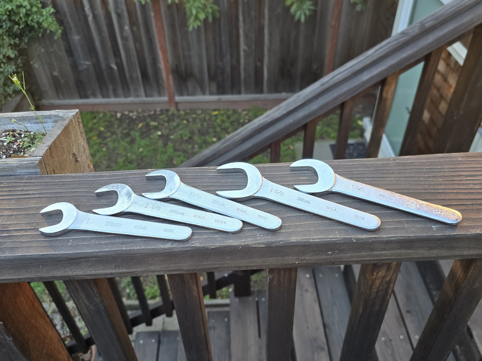 Lot of 5 Martin Thin Pump Wrenches 1232 -1252 USA