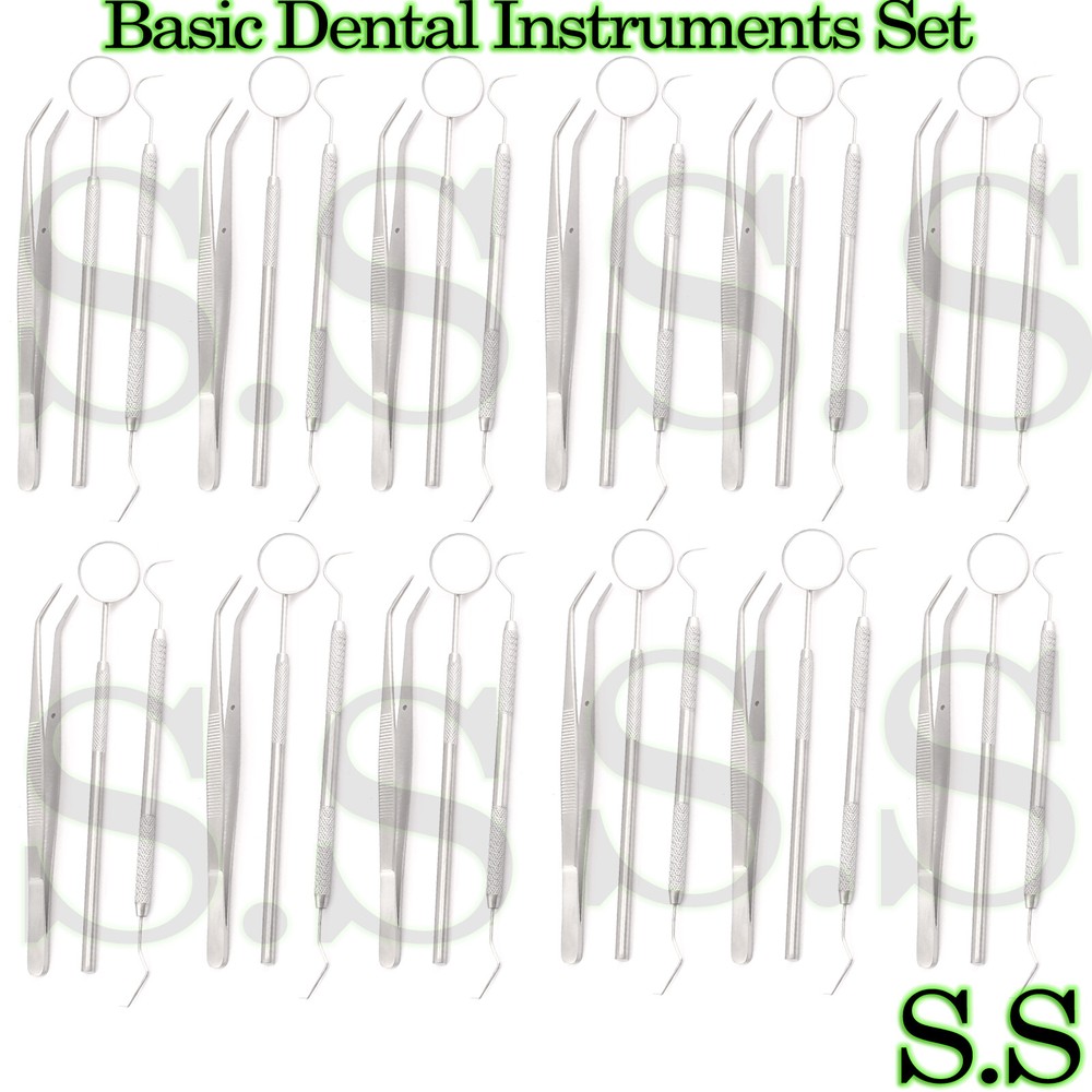 45 Instruments Basic Dental Set Mirror Explorer College plier Good Quality NEW