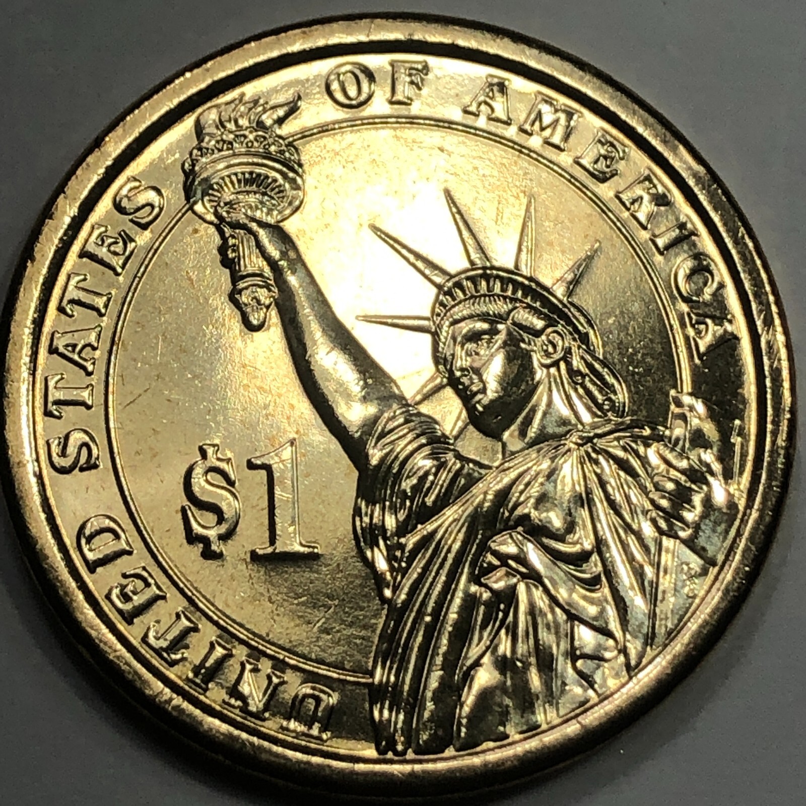 2013 D - Theodore Roosevelt - Presidential Golden Dollar Coin