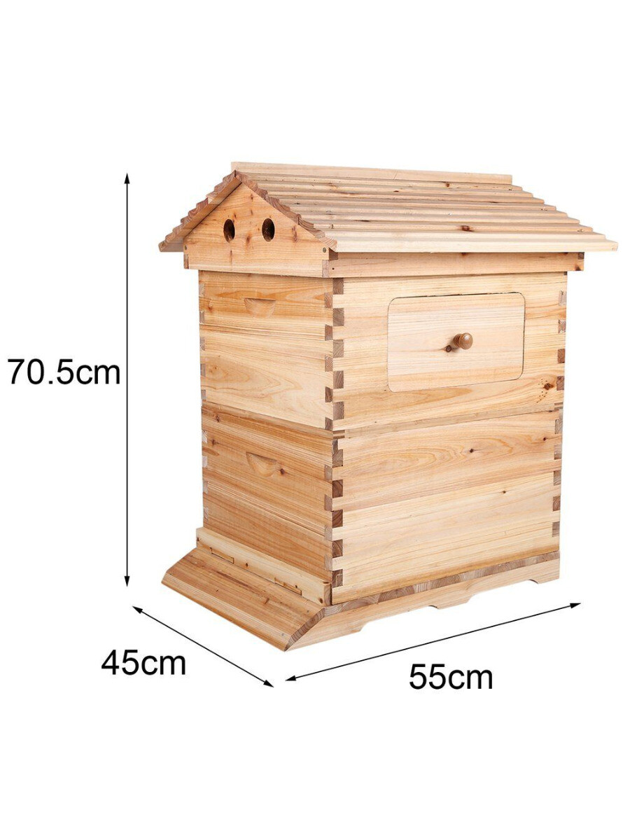 Auto Beehive 7 Frames Complete Box Kit Bee Hives Bee Frames + Beekeeping Hive