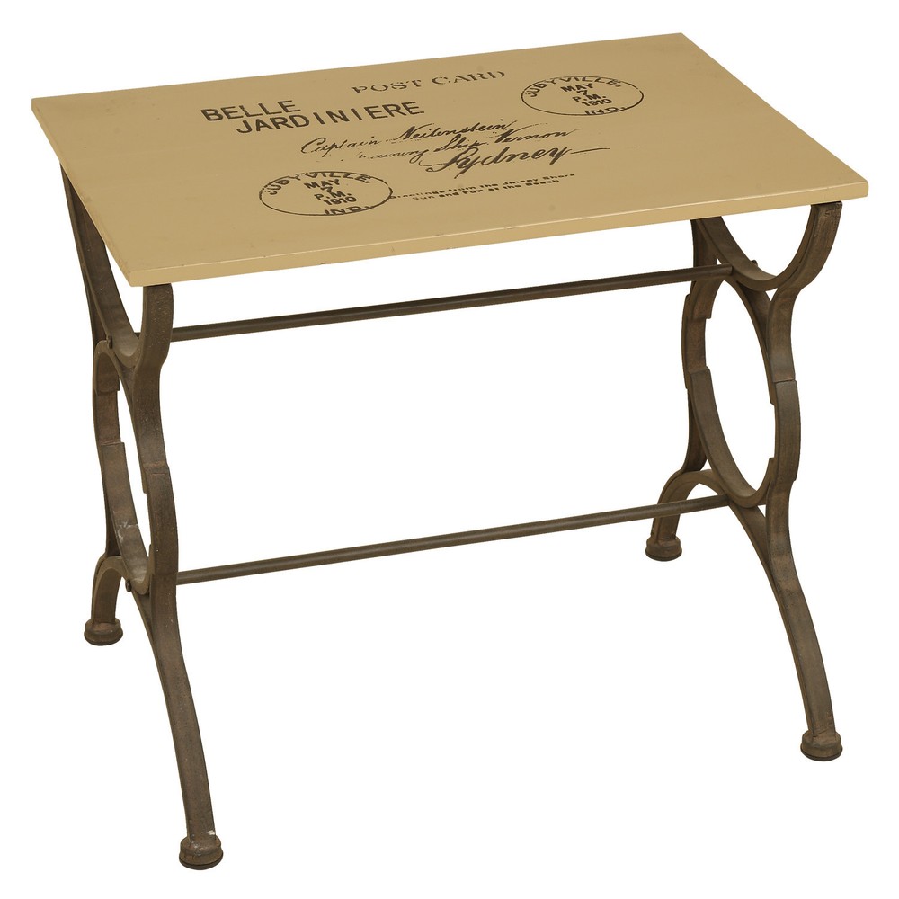2633 - "Postcard" Stamped Side Table