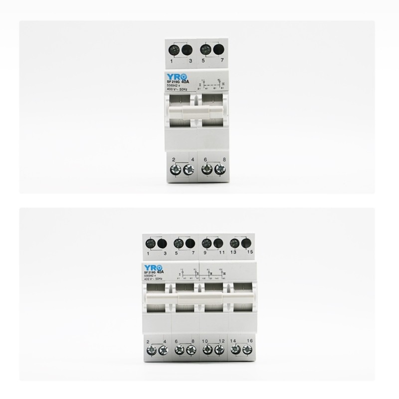 Double Power Manual Transfer-Switch Interlocked Circuit-Breaker Interlock-Switch